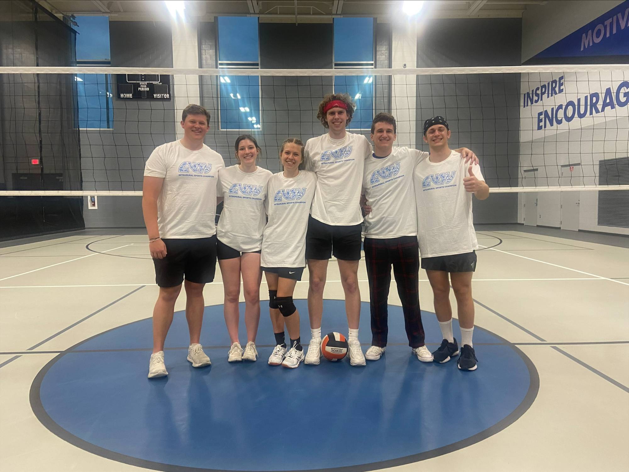 Intramural Volleyball Champions of the White Bracket